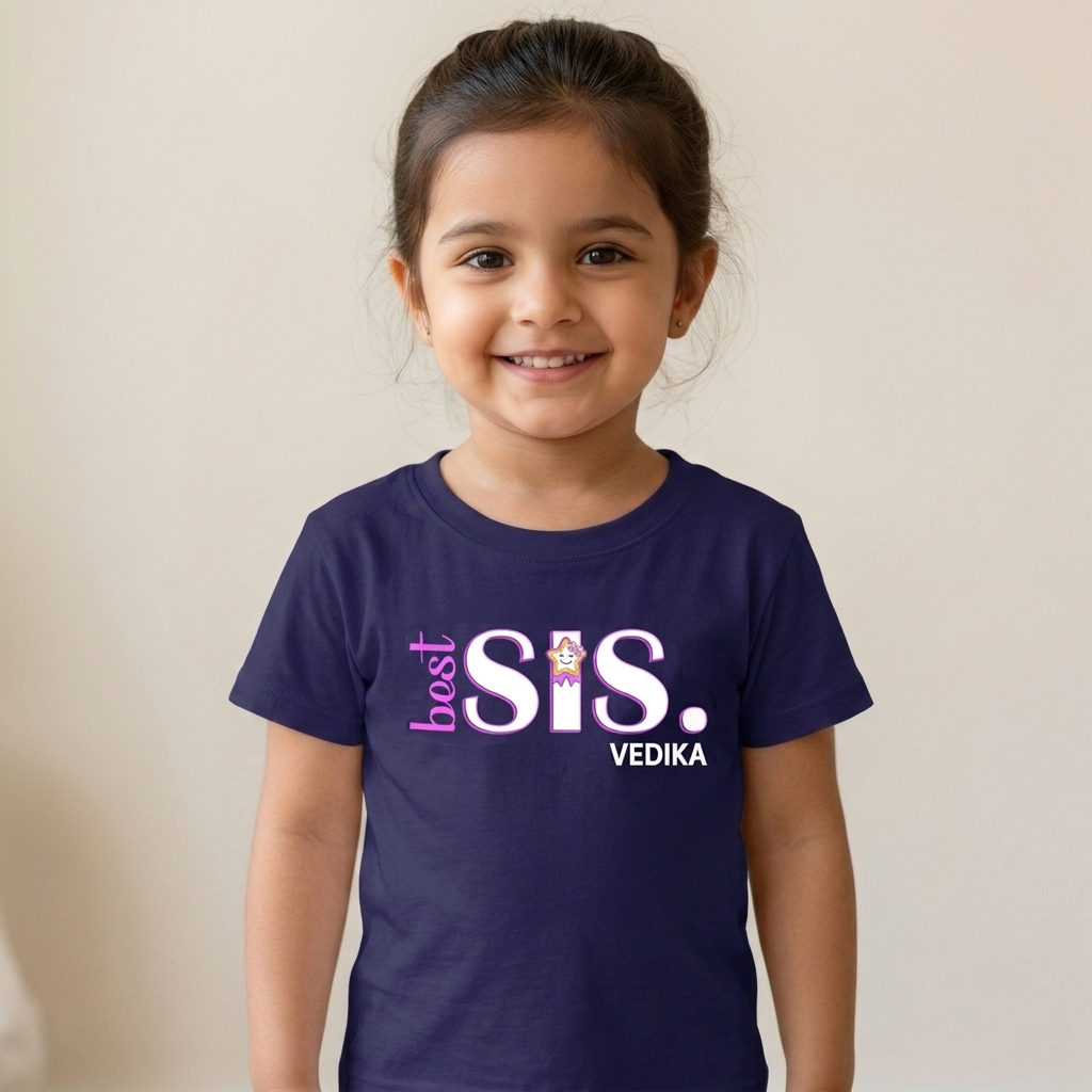 Best Bro & Sis Personalised Rakhi Outfit - Navy Blue