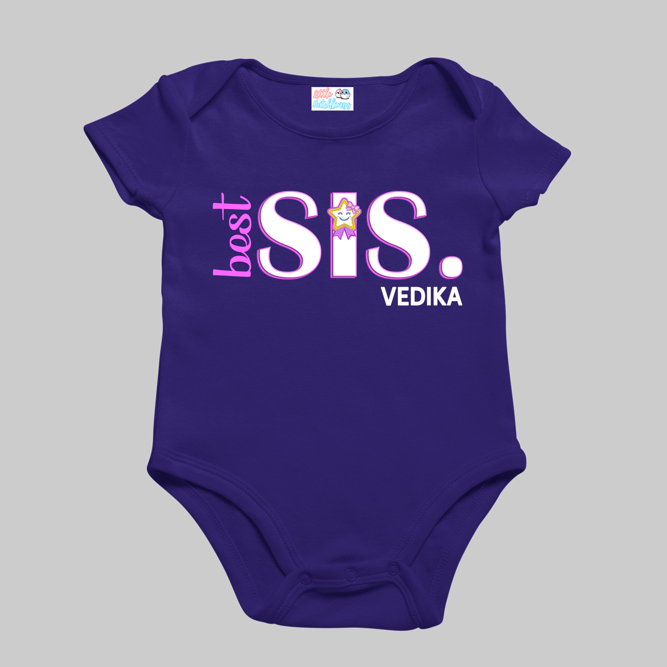 Best Bro & Sis Personalised Rakhi Outfit - Navy Blue