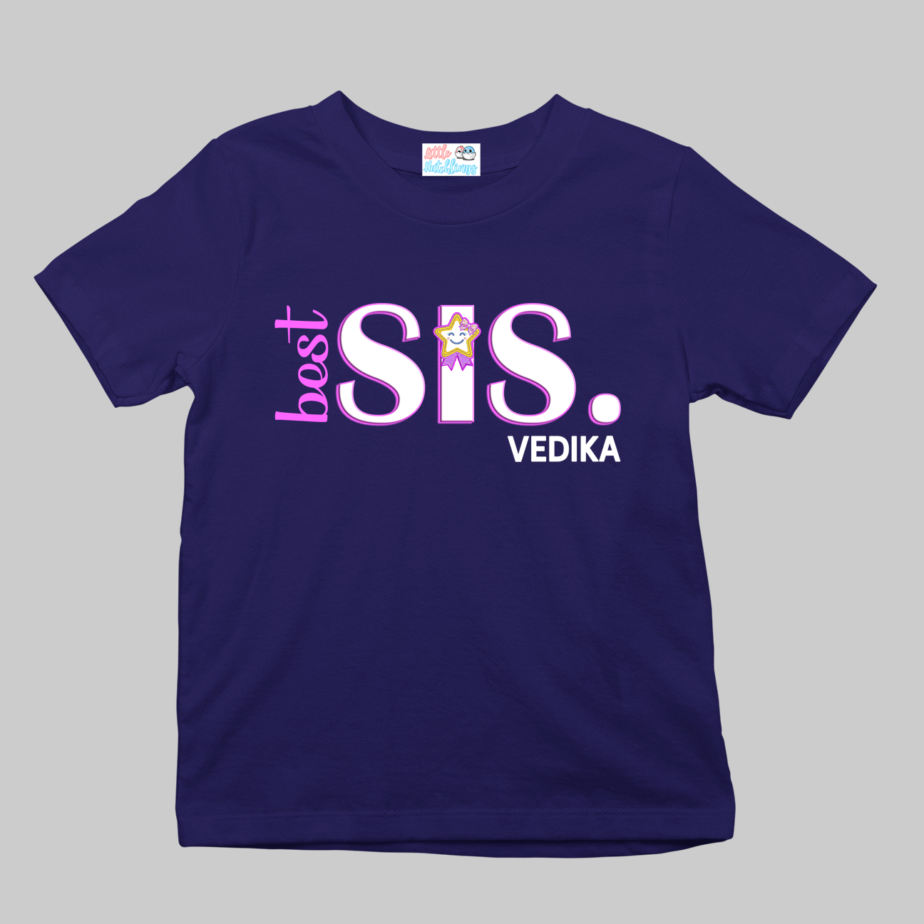 Best Bro & Sis Personalised Rakhi Outfit - Navy Blue