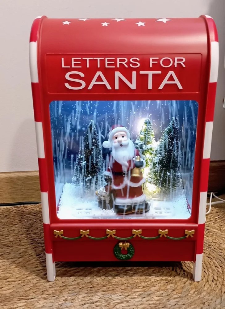 Light Up Musical Mailbox- Santa in a Snowfall