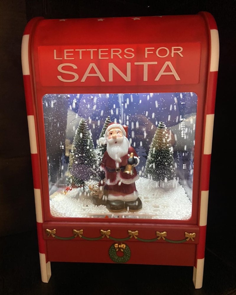 Light Up Musical Mailbox- Santa in a Snowfall