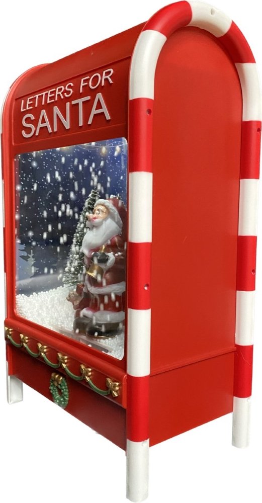 Light Up Musical Mailbox- Santa in a Snowfall