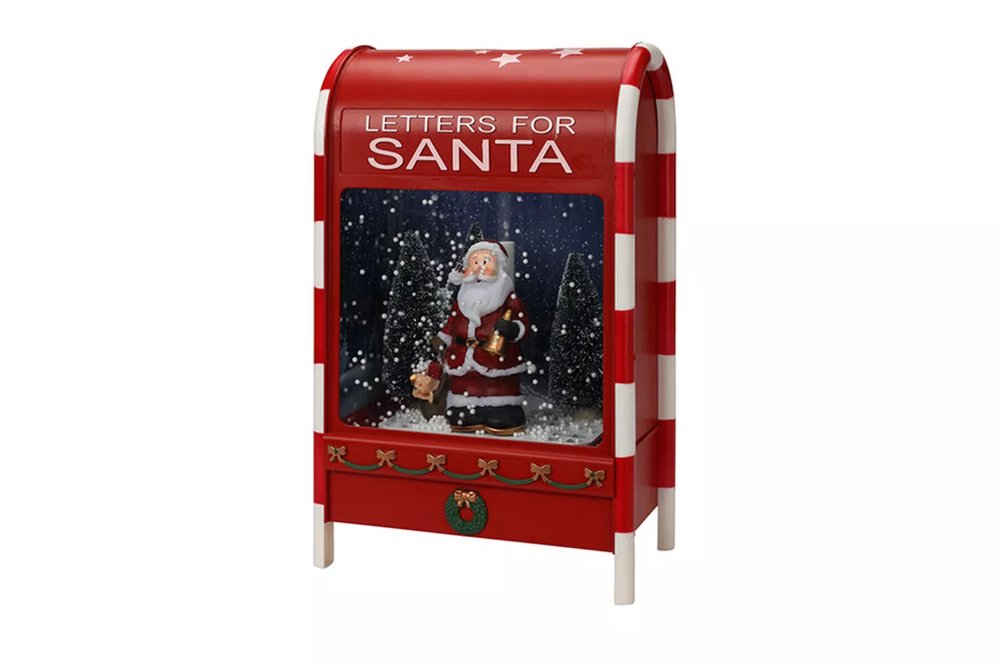 Light Up Musical Mailbox- Santa in a Snowfall