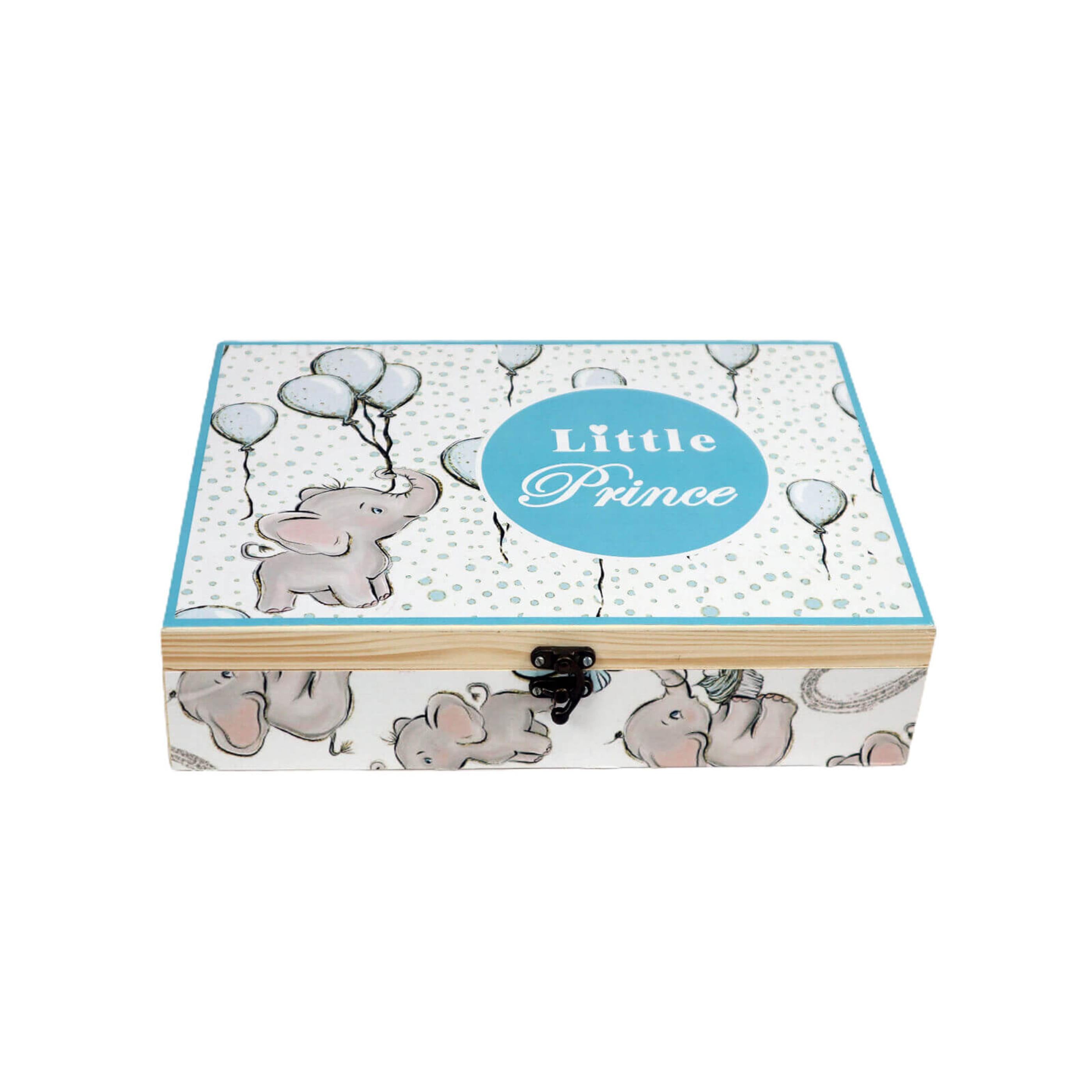 Little Surprise Box Newborn Little Princess Pinewood Gift Hamper Box Set (Blue)