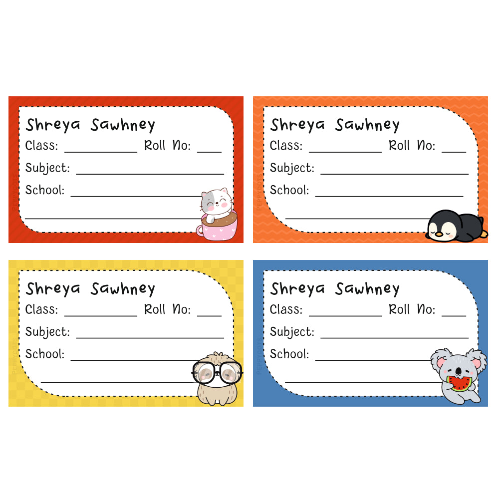 PD School Book Labels