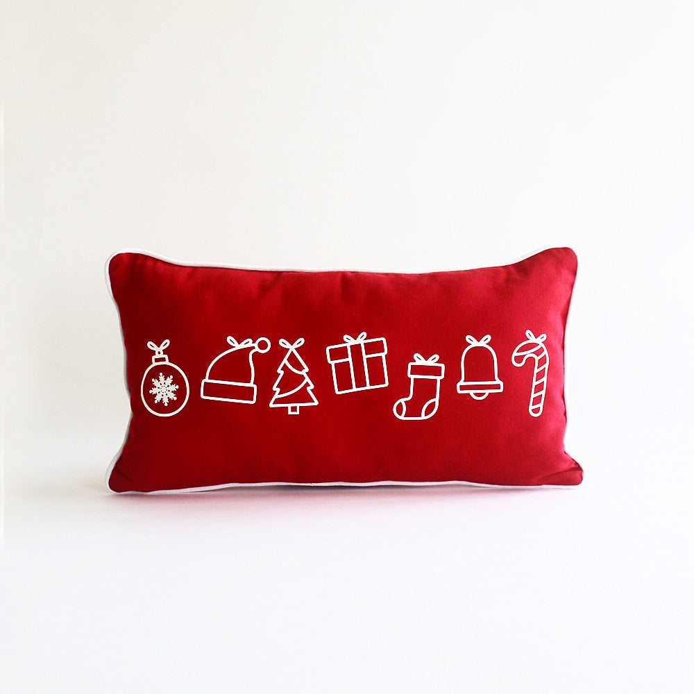 Christmas Symbols Cushion