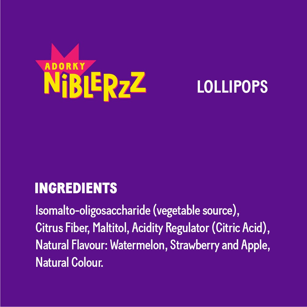 Niblerzz All Natural Lollipops - Pack of 2, 30 Lollipops