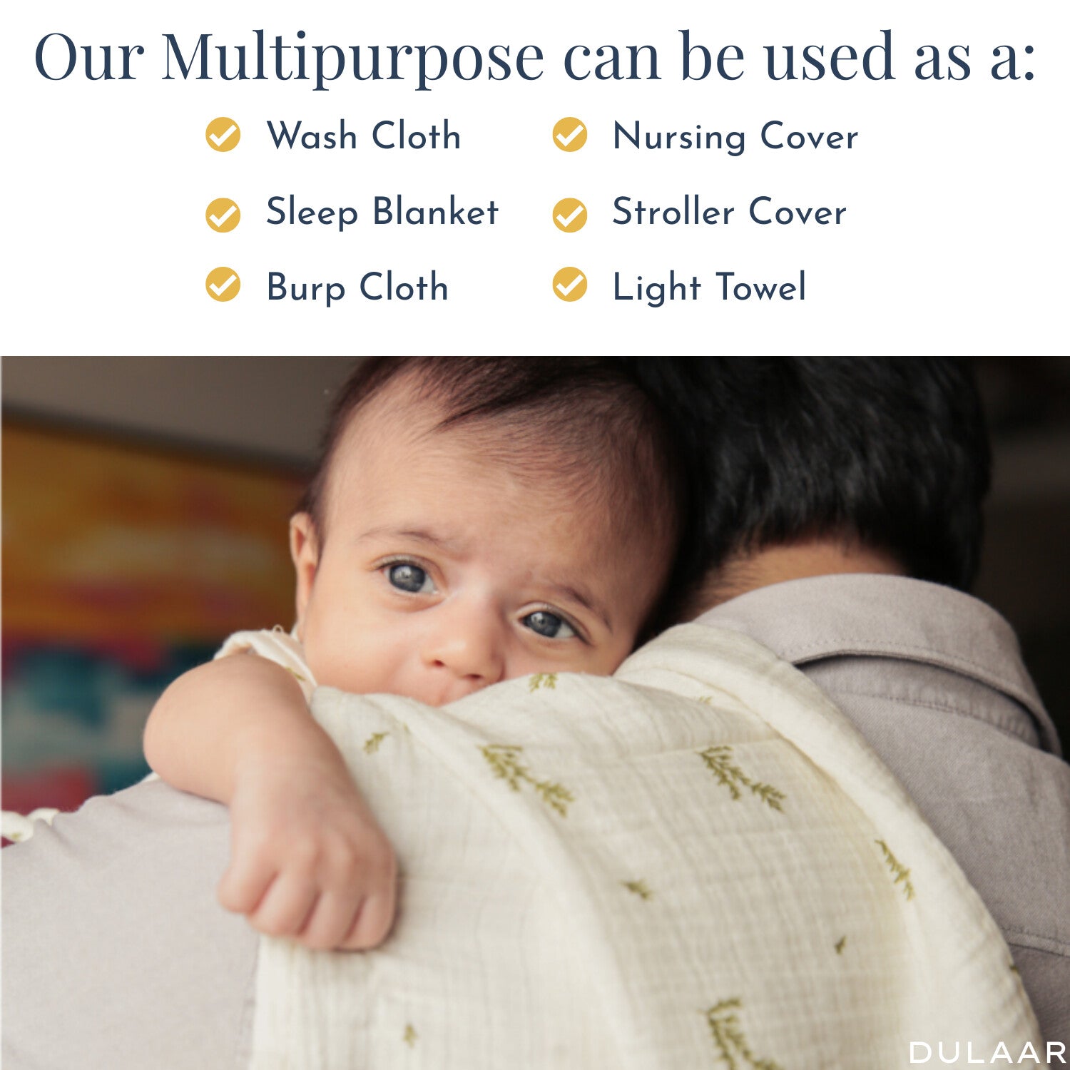 Organic Muslin Multipurpose Cloth (Set of 2)
