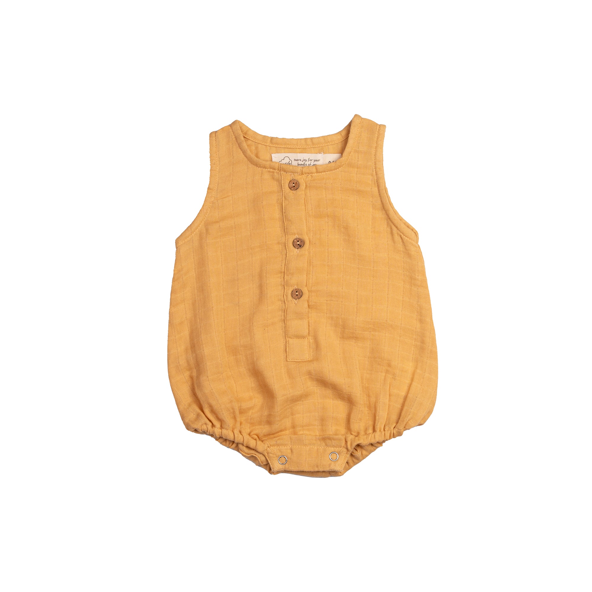 Organic Muslin Baby Romper (Pack of 3) – Pineapple