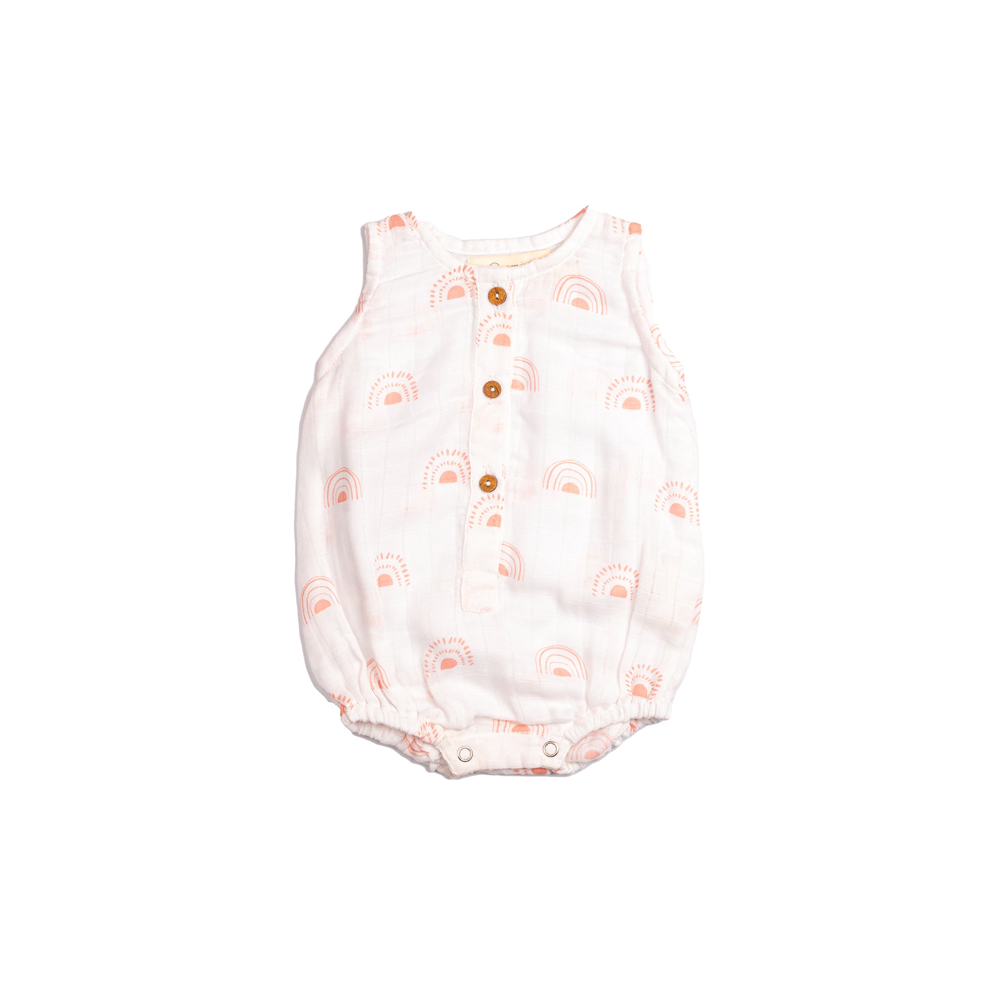 Organic Muslin Baby Romper (Pack of 3) – Rainbow