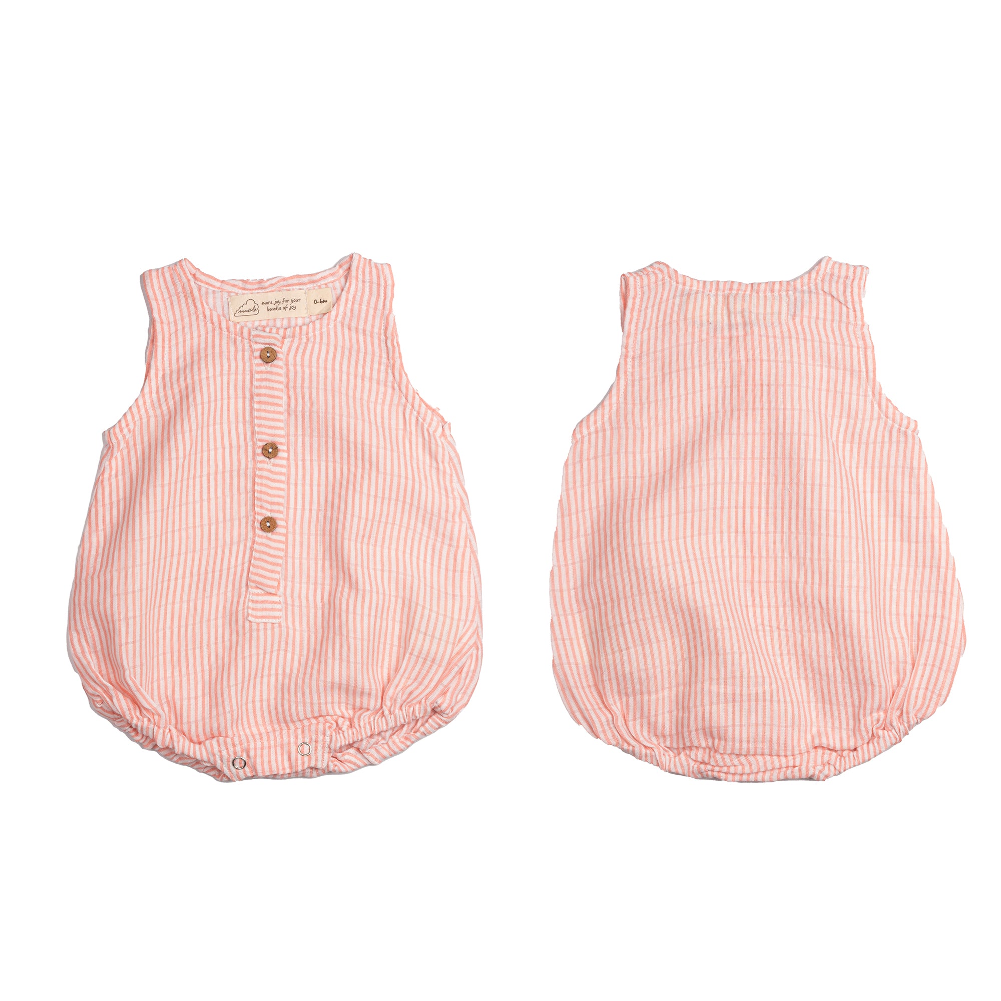 Organic Muslin Baby Romper (Pack of 3) – Rainbow