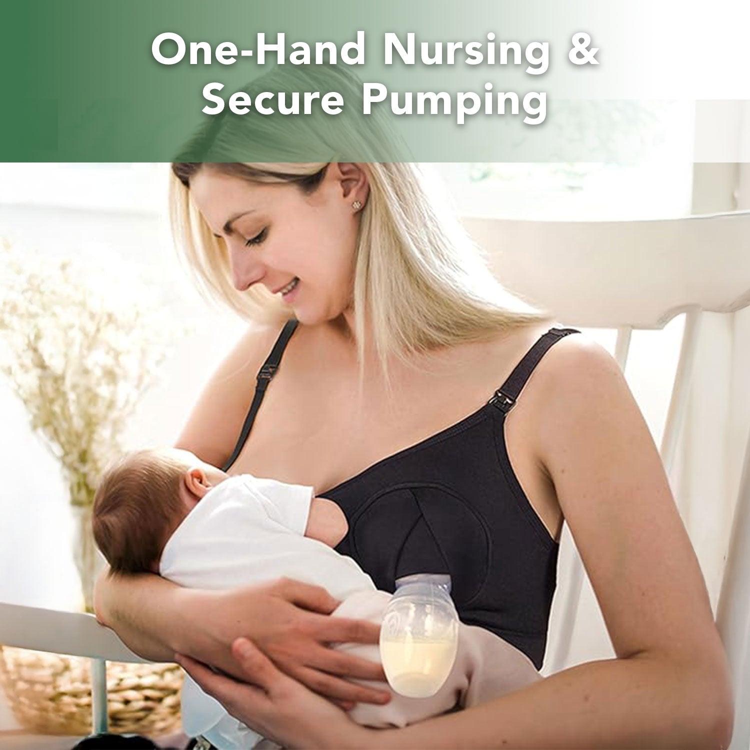 Haakaa Hands-Free Pumping & Nursing Bra
