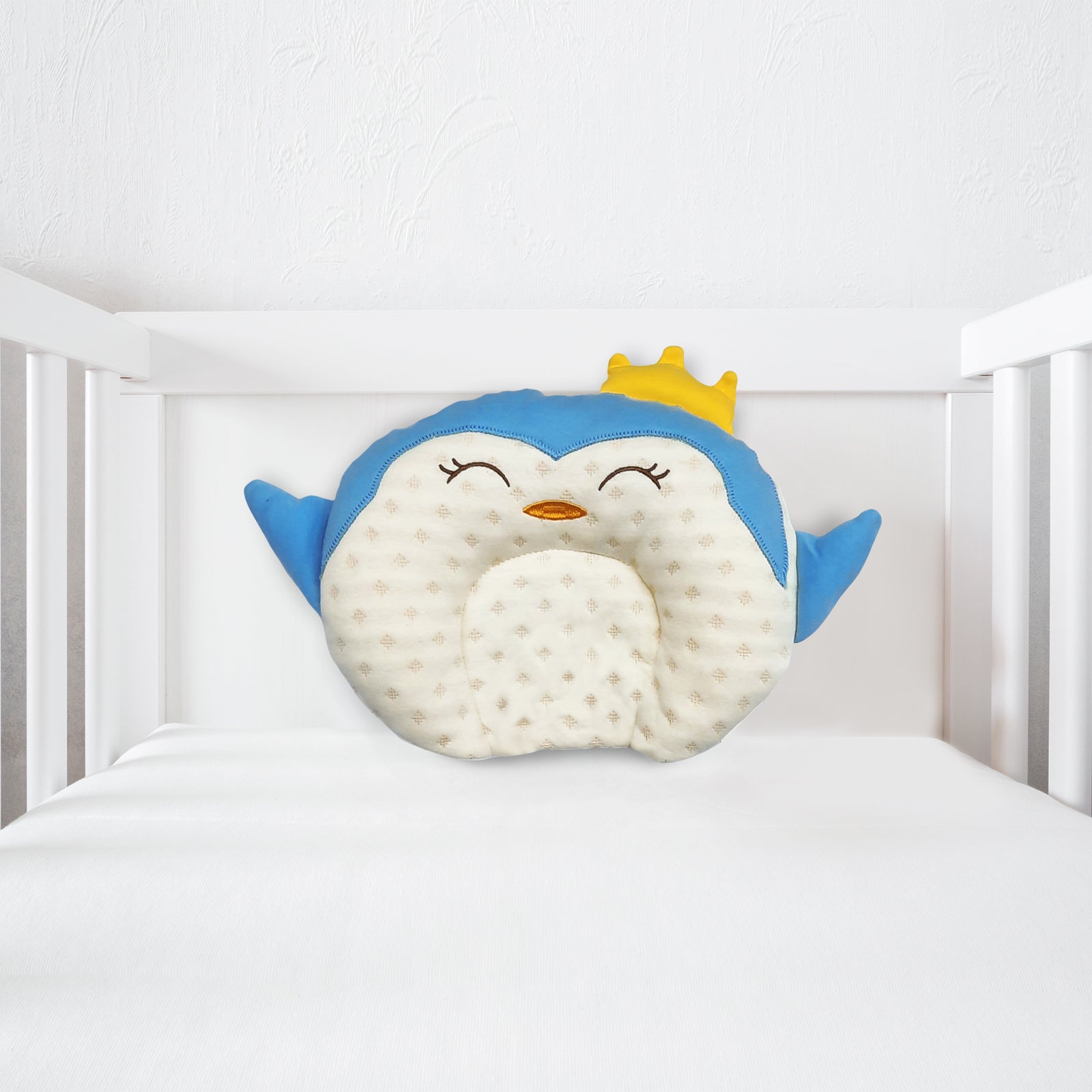 Animal Blue Pillow - Baby Moo
