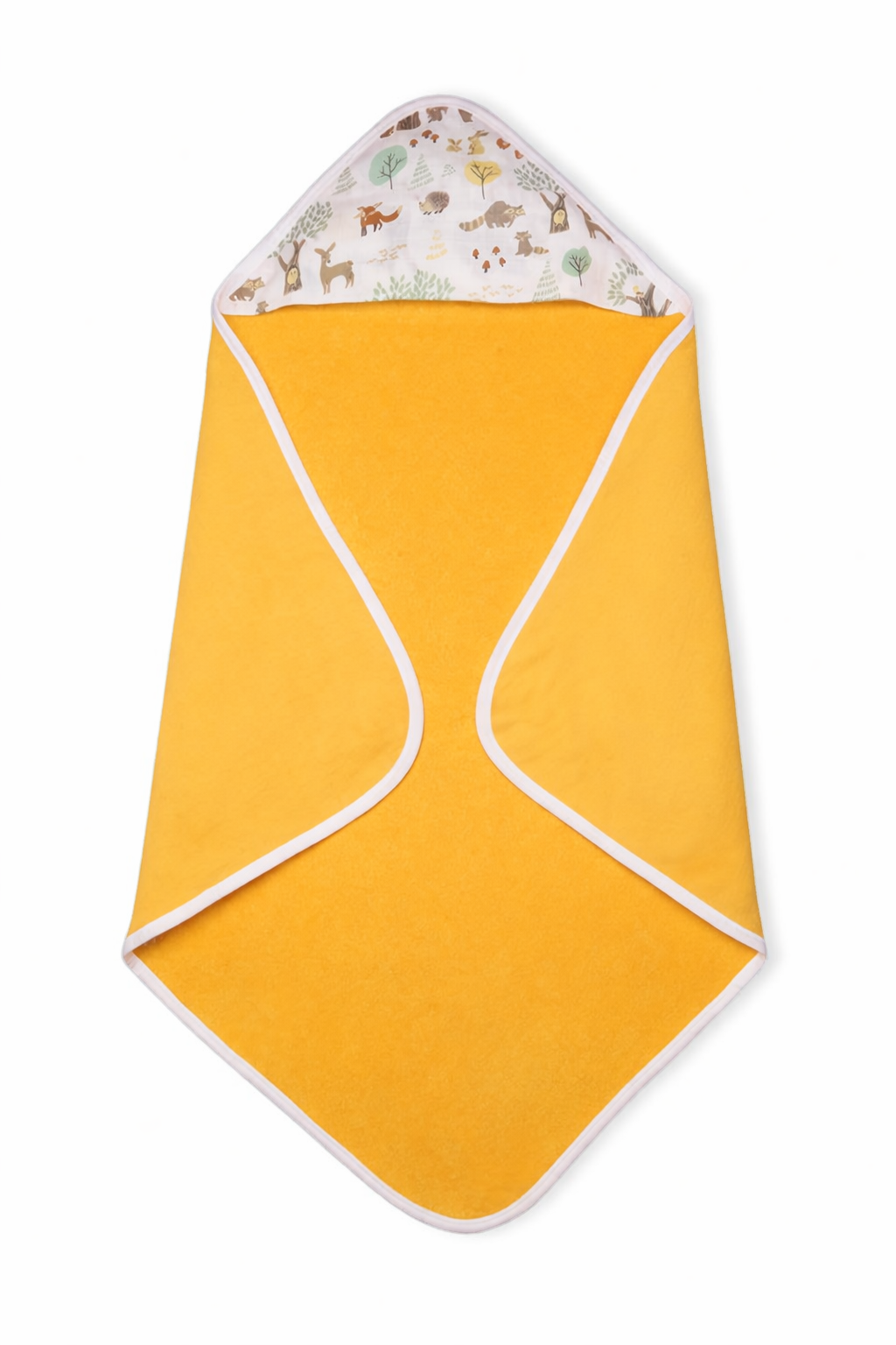 Premium Baby Hooded Towel with Muslin Hood - Soft and Lightweight