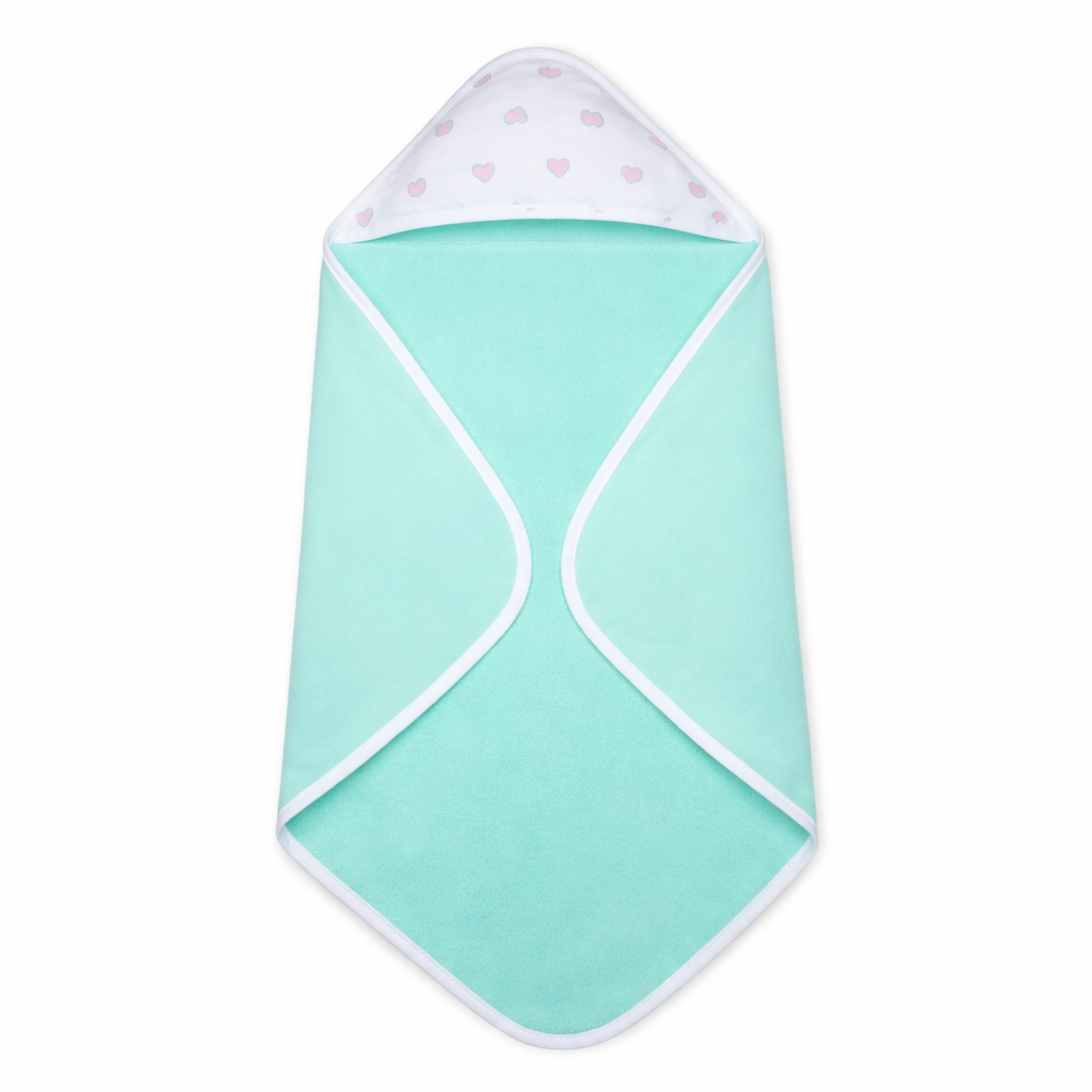 Premium Baby Hooded Towel with Muslin Hood - Soft and Lightweight