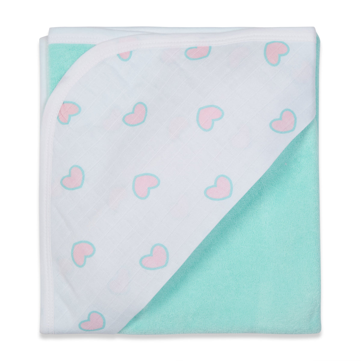 Premium Baby Hooded Towel with Muslin Hood - Soft and Lightweight