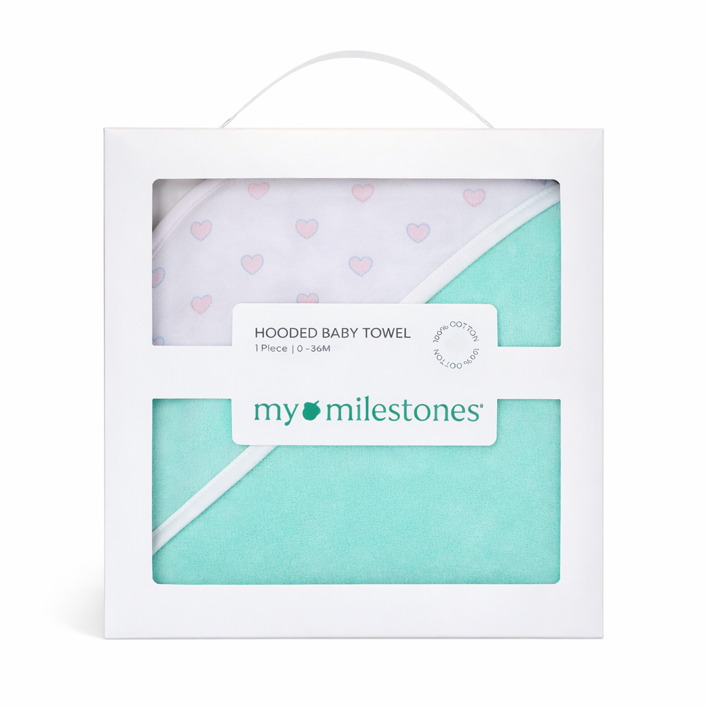 Premium Baby Hooded Towel with Muslin Hood - Soft and Lightweight