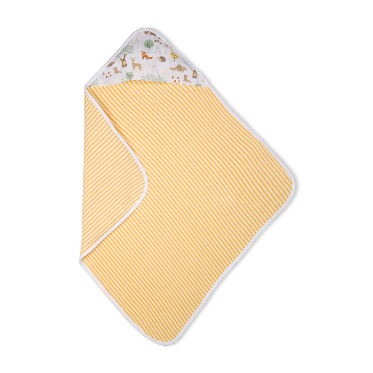 Premium Baby Hooded Towel with Muslin Hood - Soft and Lightweight