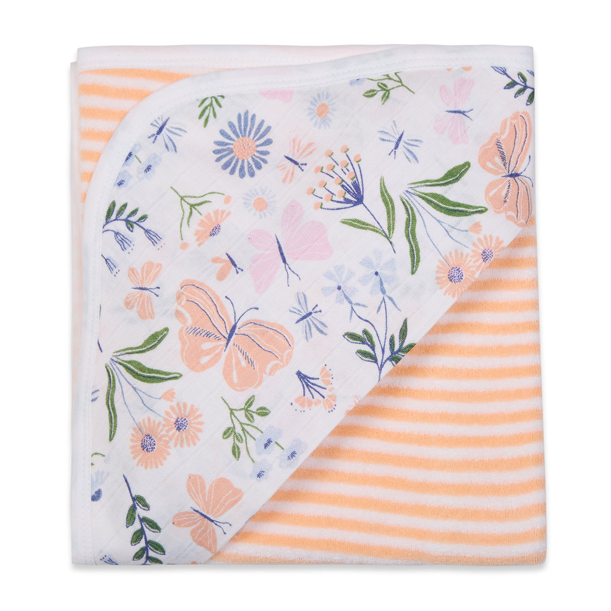 Premium Baby Hooded Towel with Muslin Hood - Soft and Lightweight