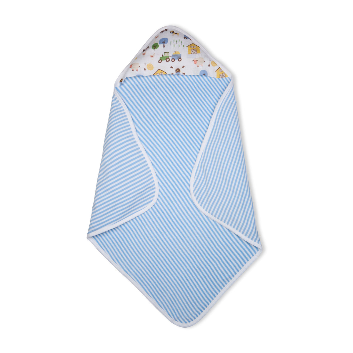 Premium Baby Hooded Towel with Muslin Hood - Soft and Lightweight