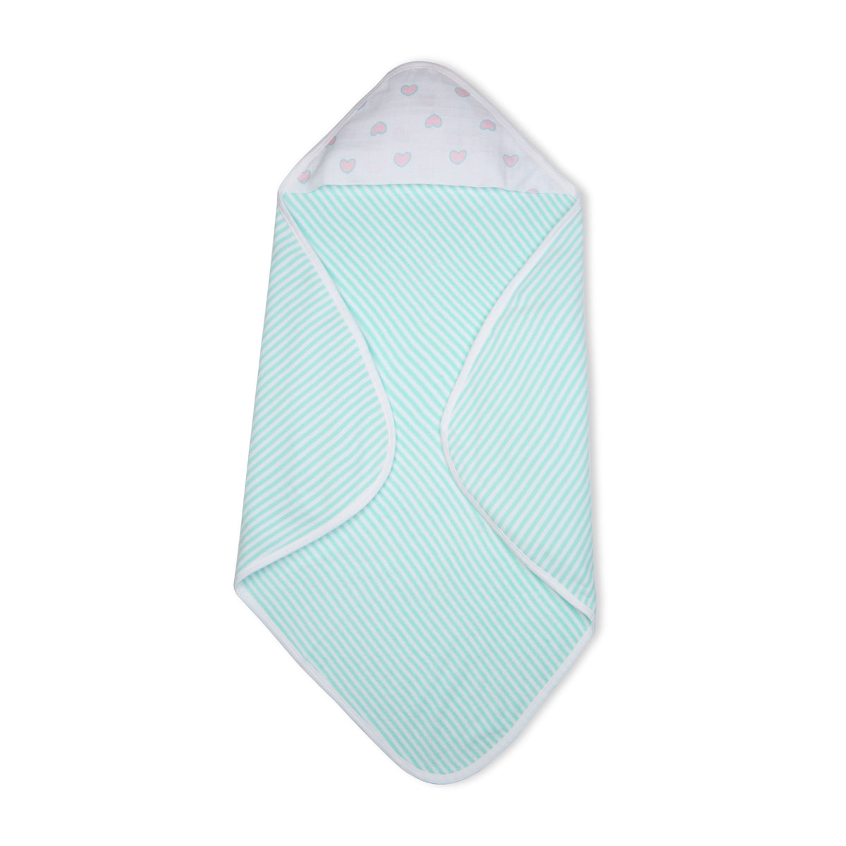 Premium Baby Hooded Towel with Muslin Hood - Soft and Lightweight