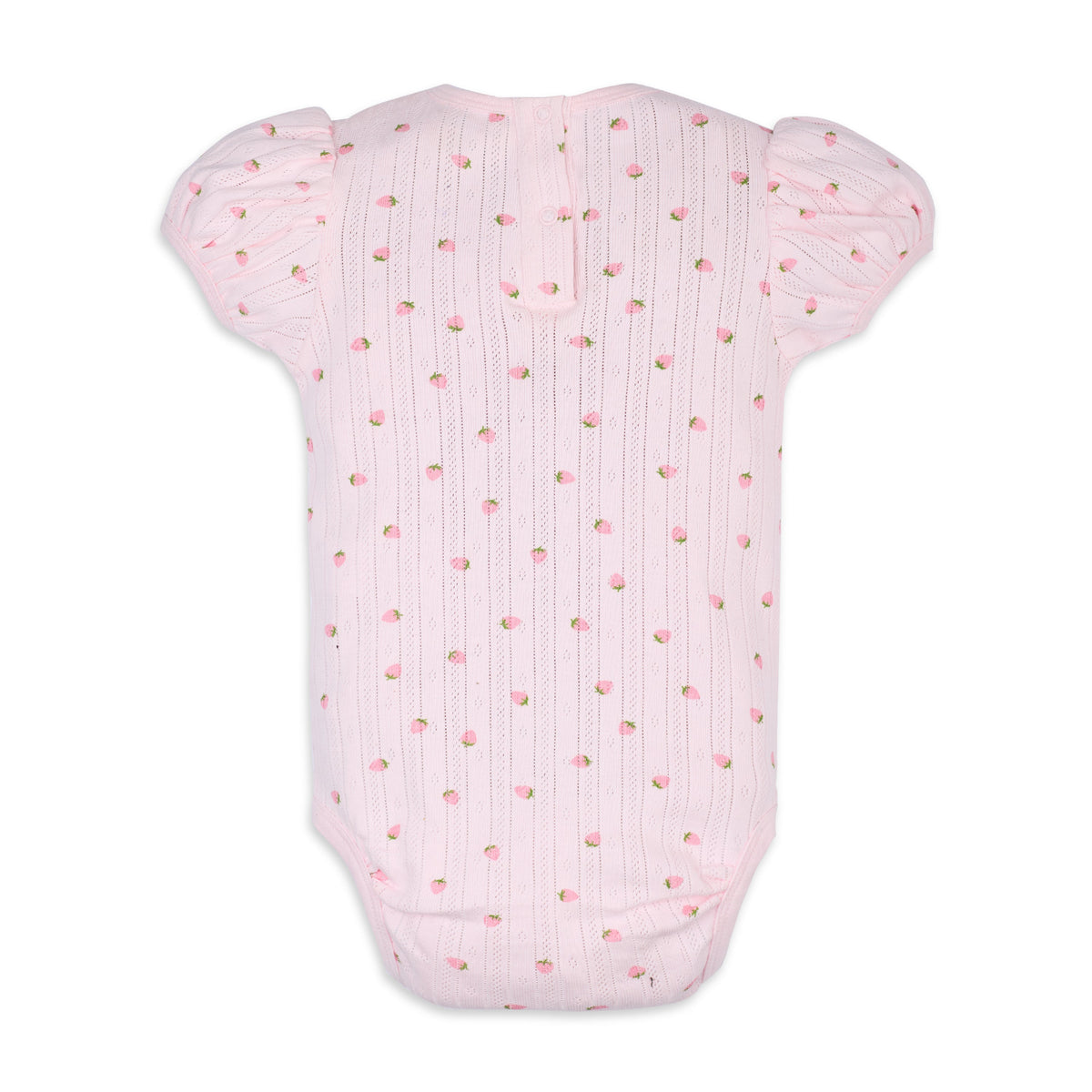 My Milestones Pointelle Ruffle Peter Pan Collar Onesie
