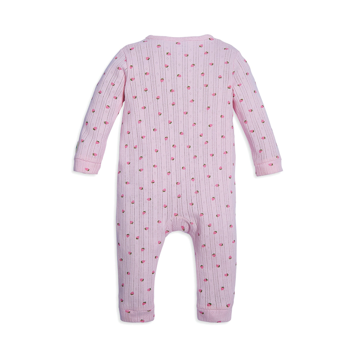 My Milestones Pointelle Long Sleeves 2-Way Zipper Romper
