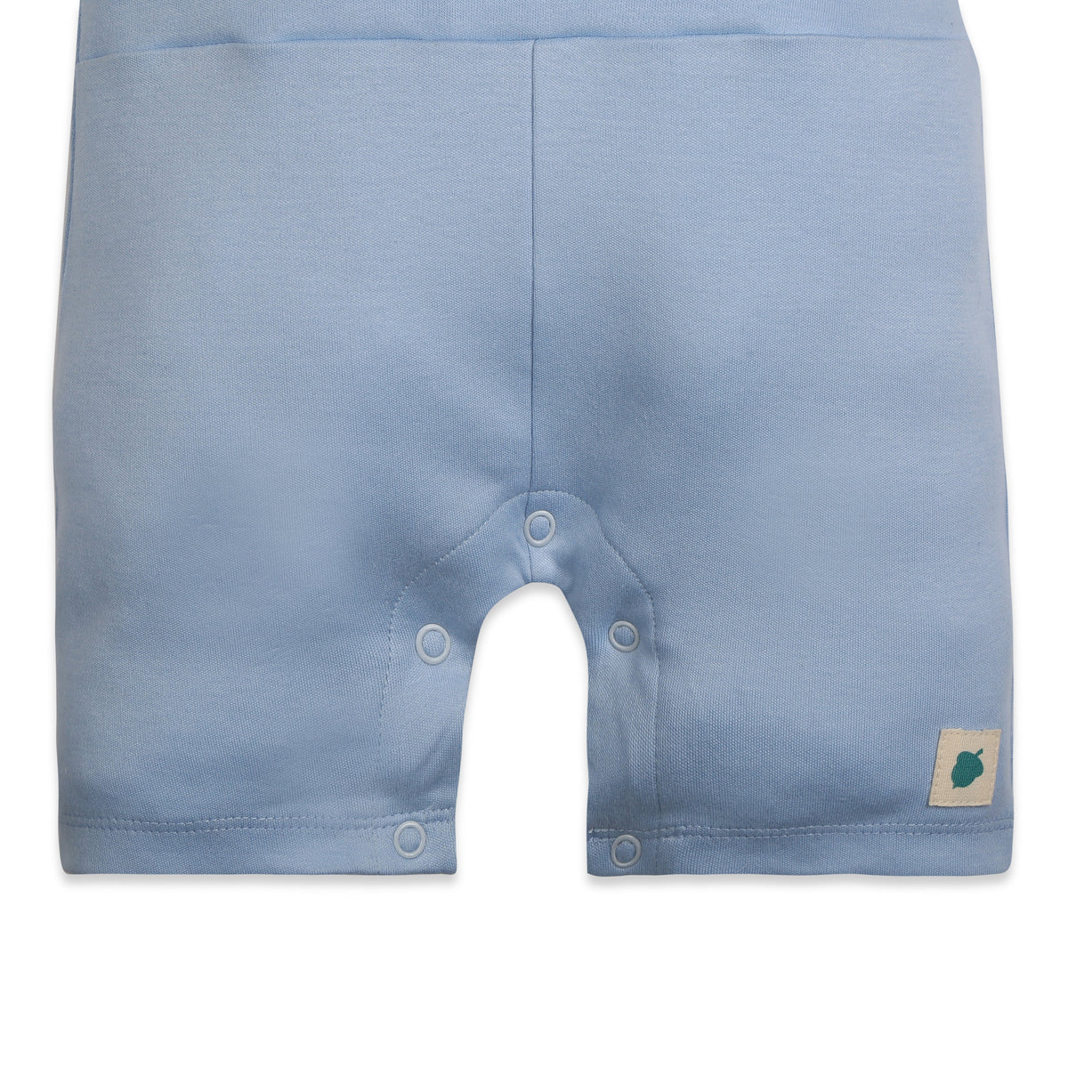 Baby Boy Dog Applique Dungaree With Short Sleeves Tee In Barnyard Print - Blue & White