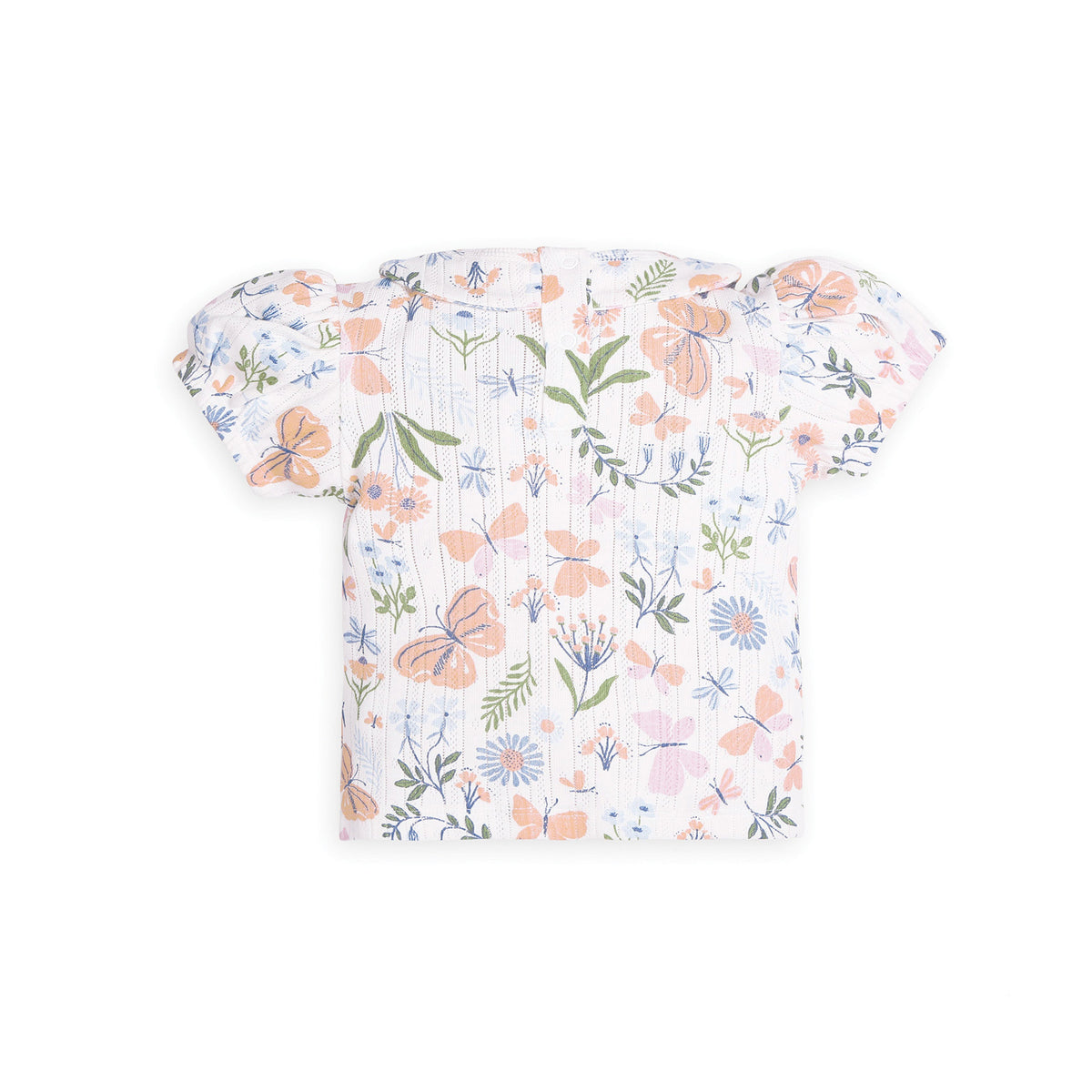 My Milestones Bio-Wash 100% Cotton Pointelle Knit Tee & Legging Set