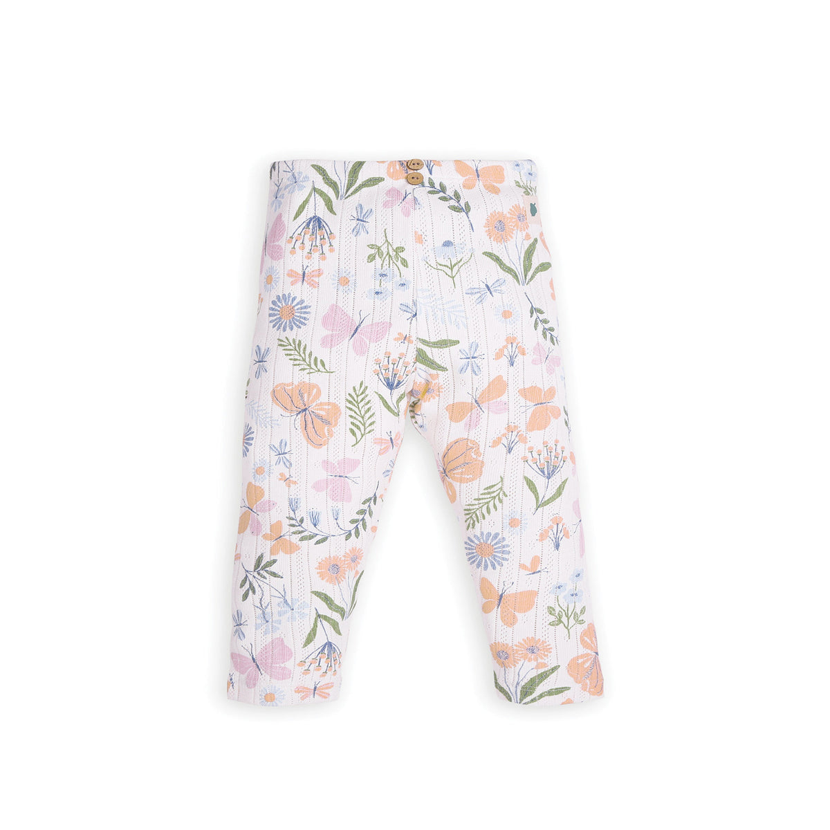 My Milestones Bio-Wash 100% Cotton Pointelle Knit Tee & Legging Set