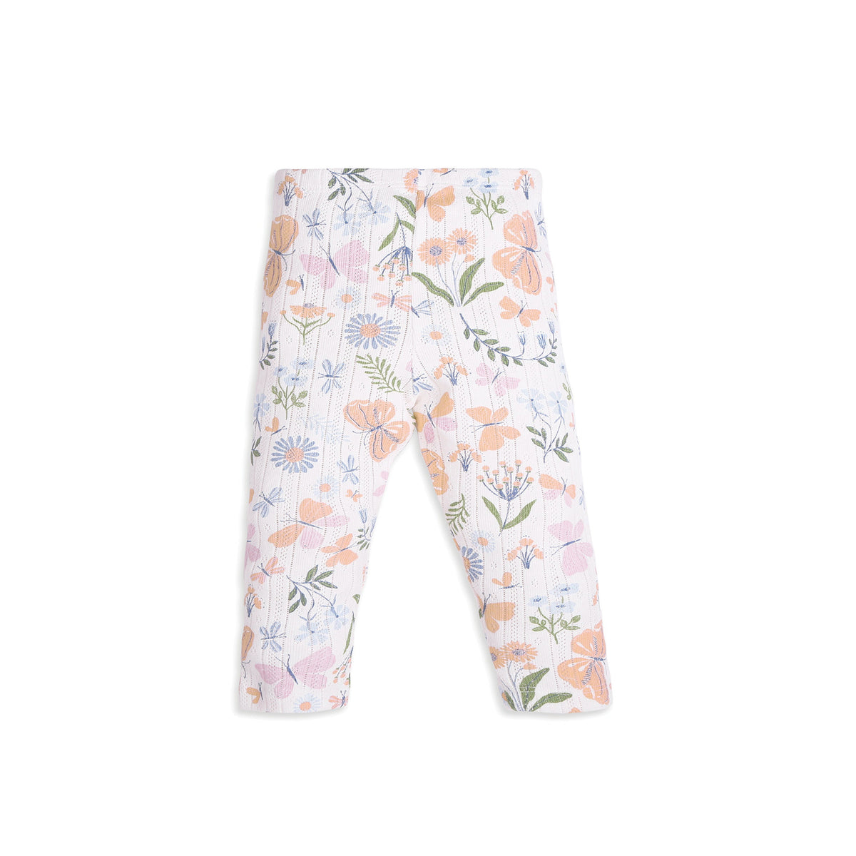 My Milestones Bio-Wash 100% Cotton Pointelle Knit Tee & Legging Set