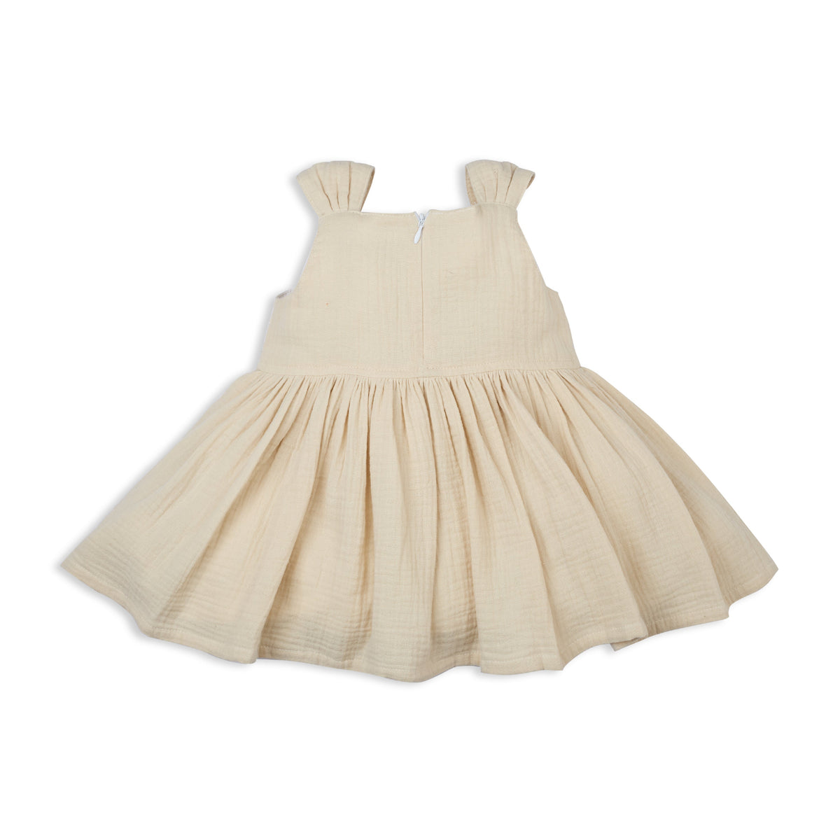 My Milestones Opal Handcrafted Crochet Double Cloth Dress with Knot Details