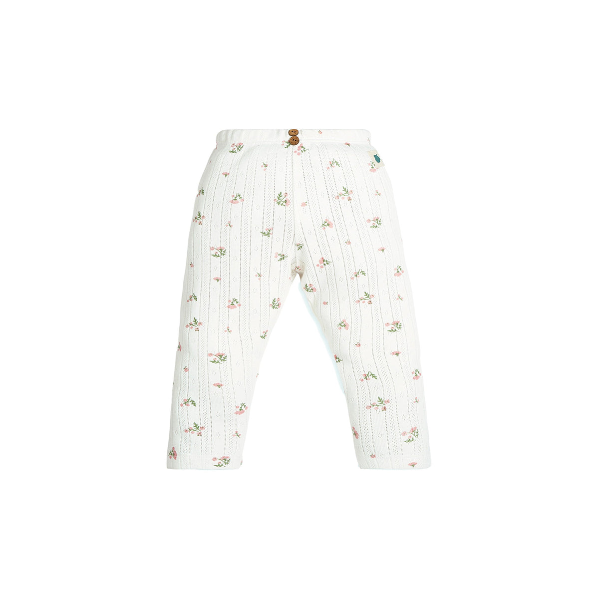 My Milestones Bio-Wash 100% Cotton Pointelle Knit Tee & Legging Set