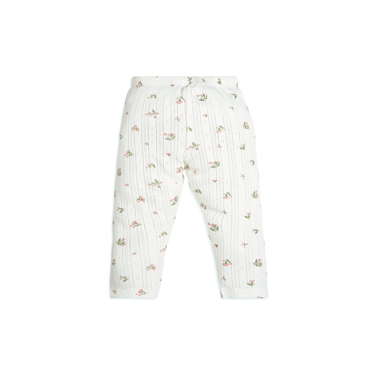 My Milestones Bio-Wash 100% Cotton Pointelle Knit Tee & Legging Set