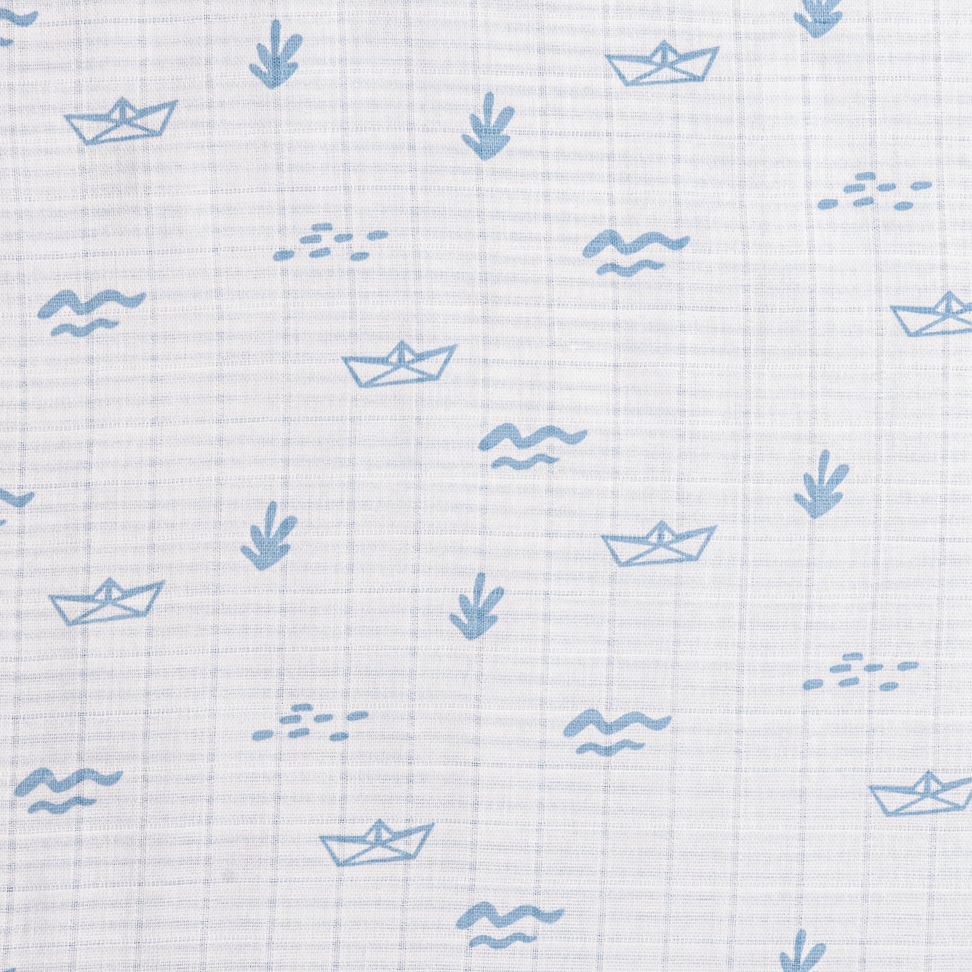 Organic Muslin Blanket - Boat