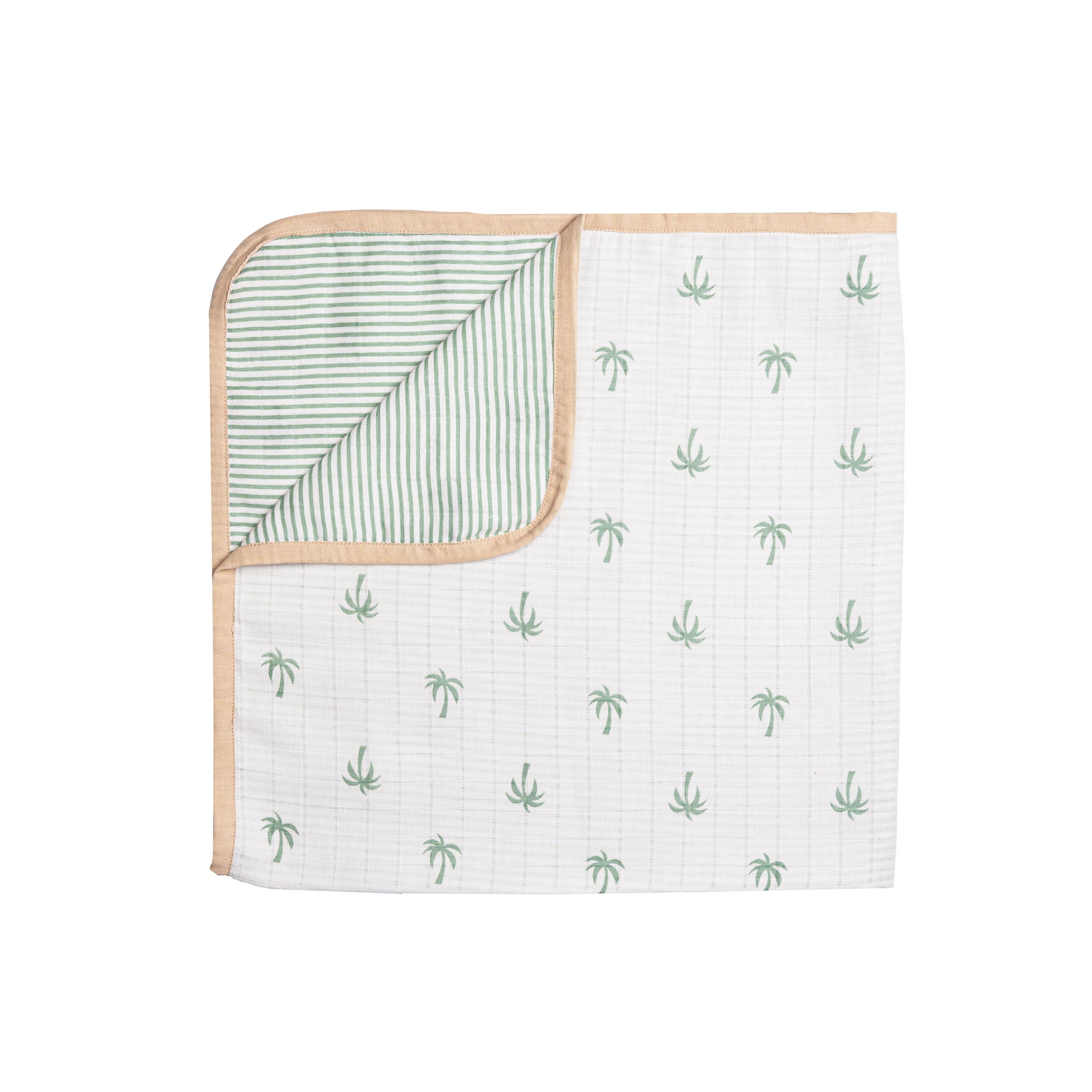 Organic Muslin Blanket - Palm