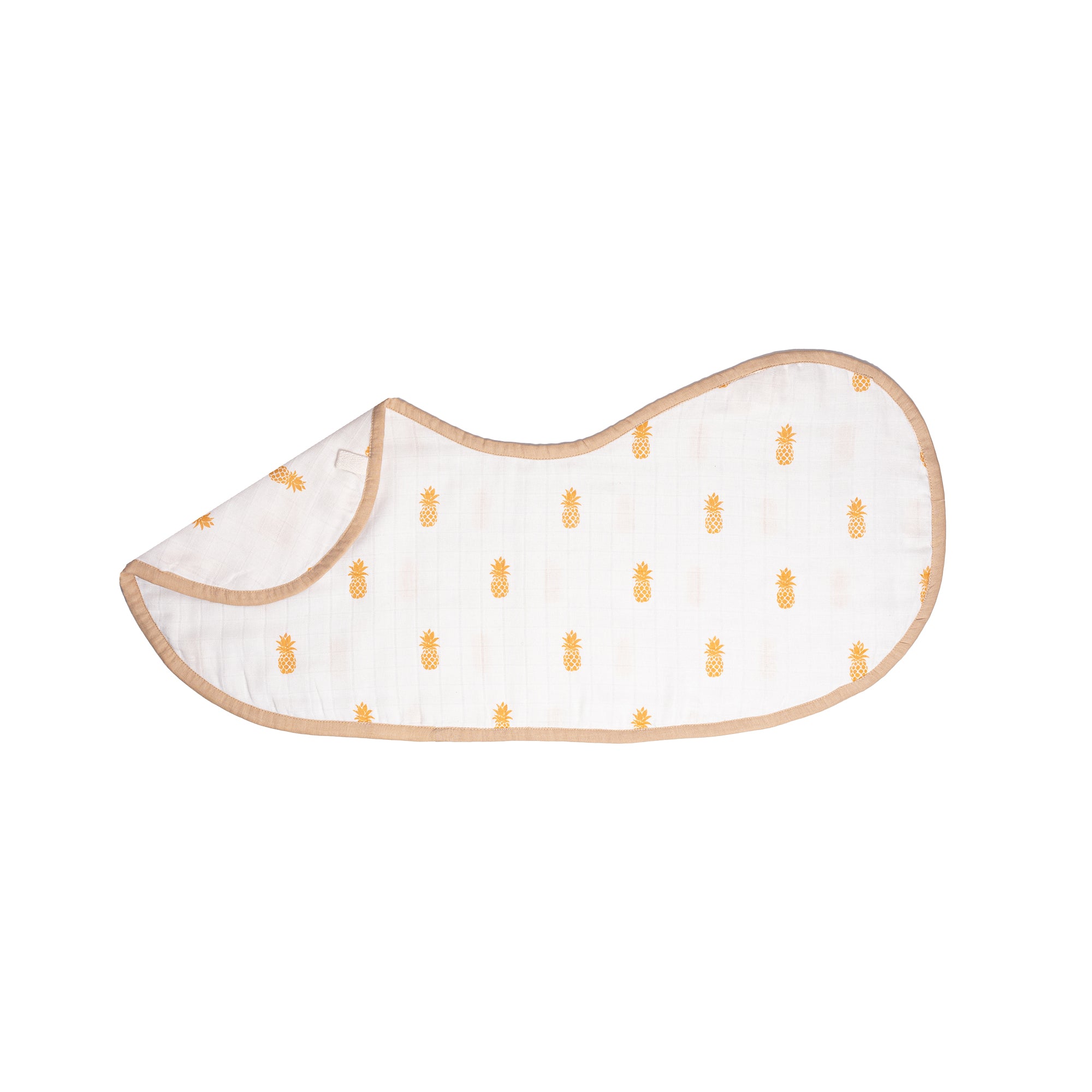 Organic Muslin Burp Cloth & Bib (Pack of 2) – Pineapple