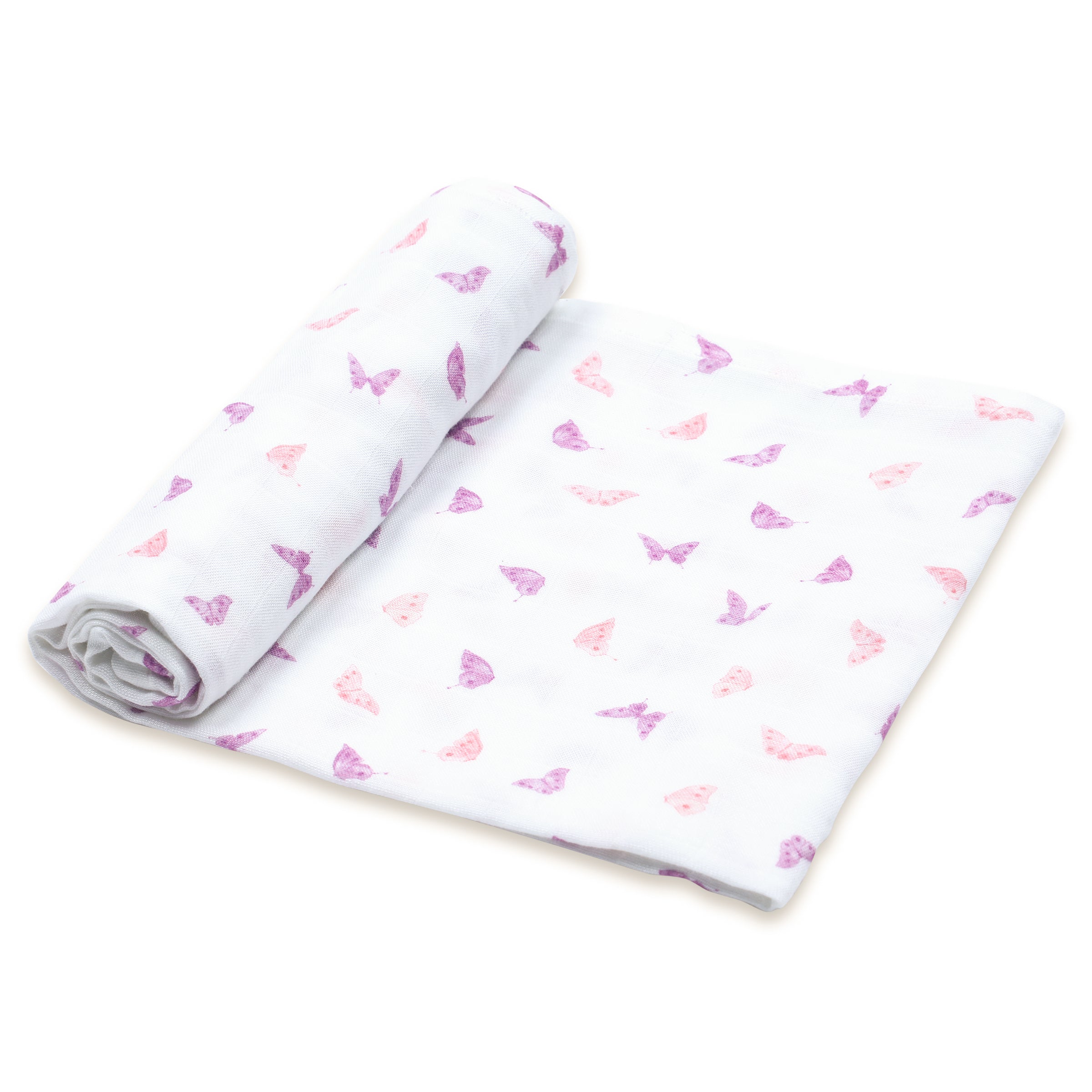 Masilo Bamboo Muslin Swaddle - Butterfly Kisses