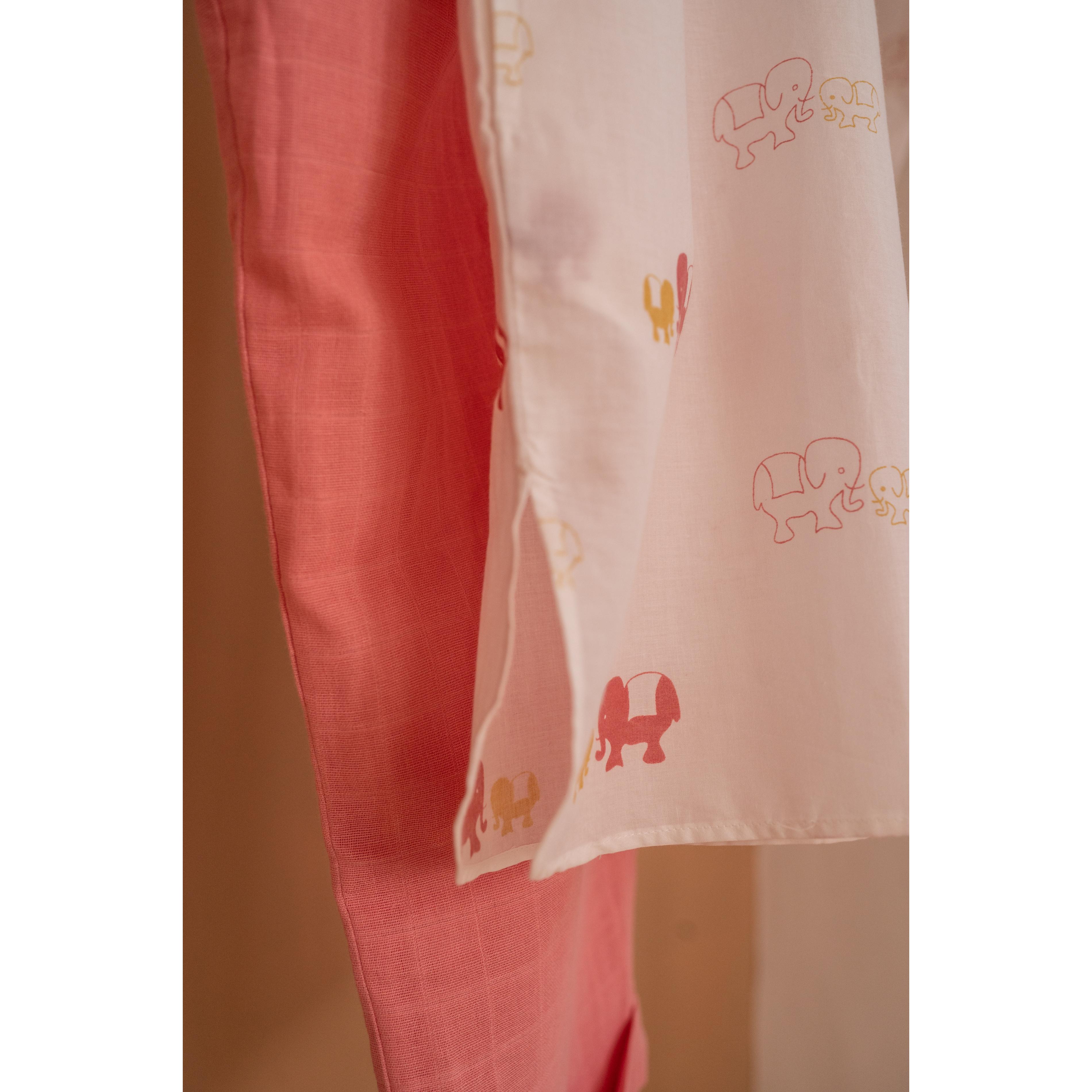 Masaya Organic Men Kurta Pajama Set - Colours of the Earth - Elle Pink