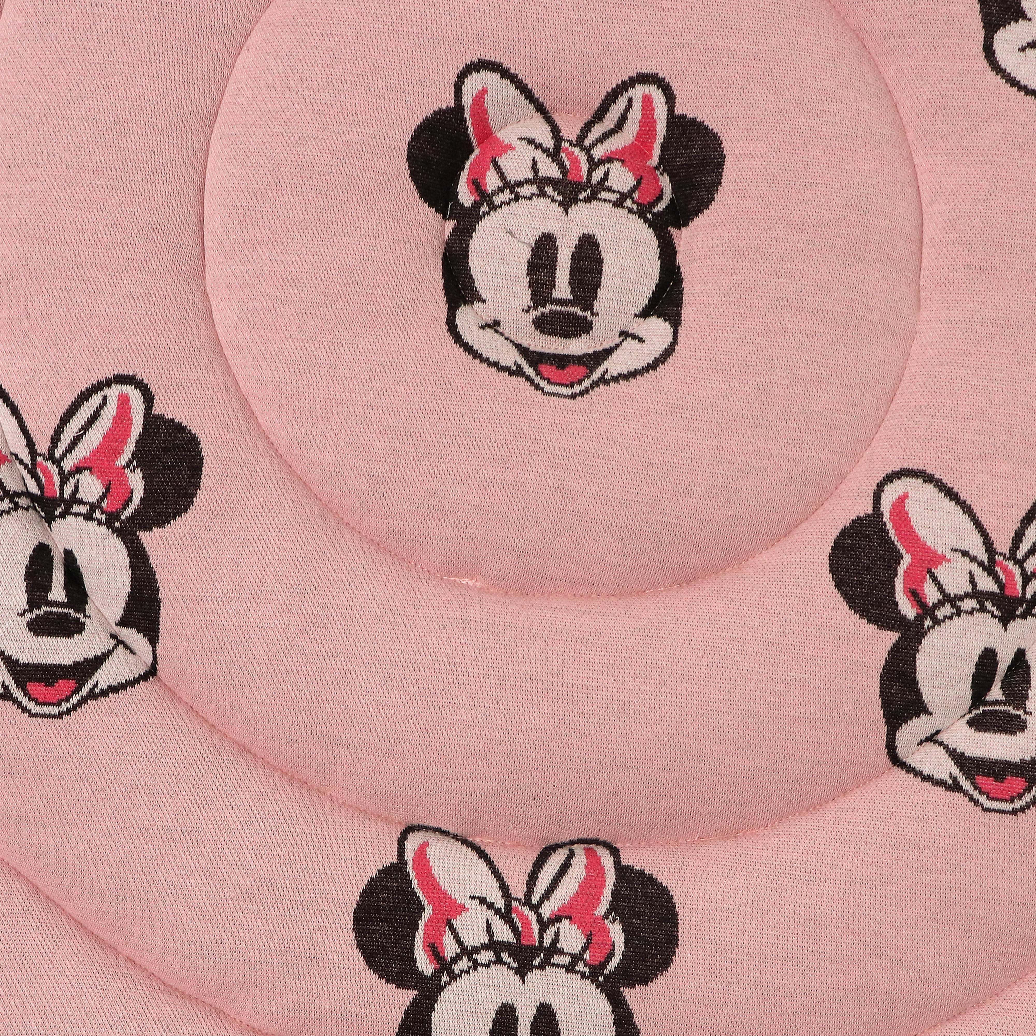 Disney Baby Activity Mat, Play Mat for Baby, Baby Mat for Floor, Playmat for Babies, 100 cm Round Play Mat for Playpen, Soft & Skin-Friendly Cotton Fabric, Foldable (Minnie Mouse)