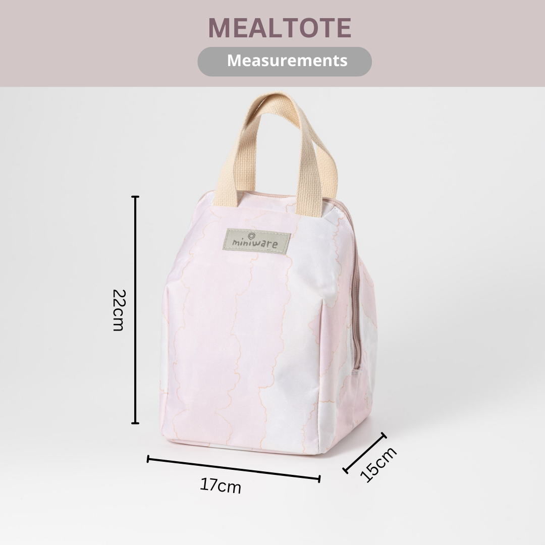 Miniware Mealtote Insulated Lunch Bag Pink Cloud