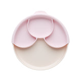 Miniware Healthy Meal Suction Plate with Dividers Set, Cotton Candy