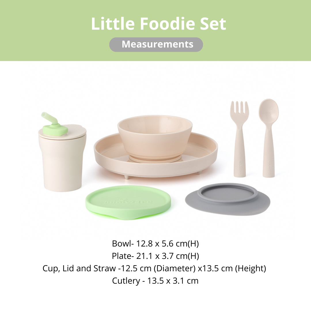 Miniware Little Foodie All-in-one Feeding Set, Lime