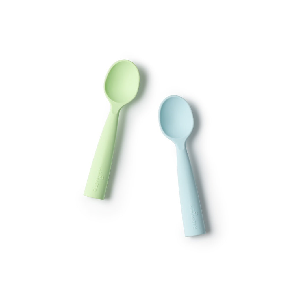 Miniware Training Spoon Set - Aqua + Key Lime