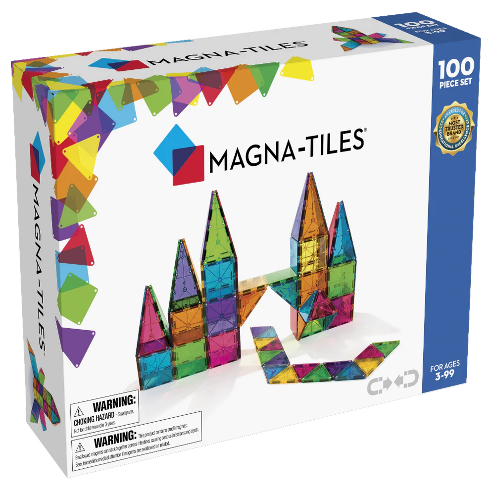 Magna Tiles Clear Colors 100 Piece Set