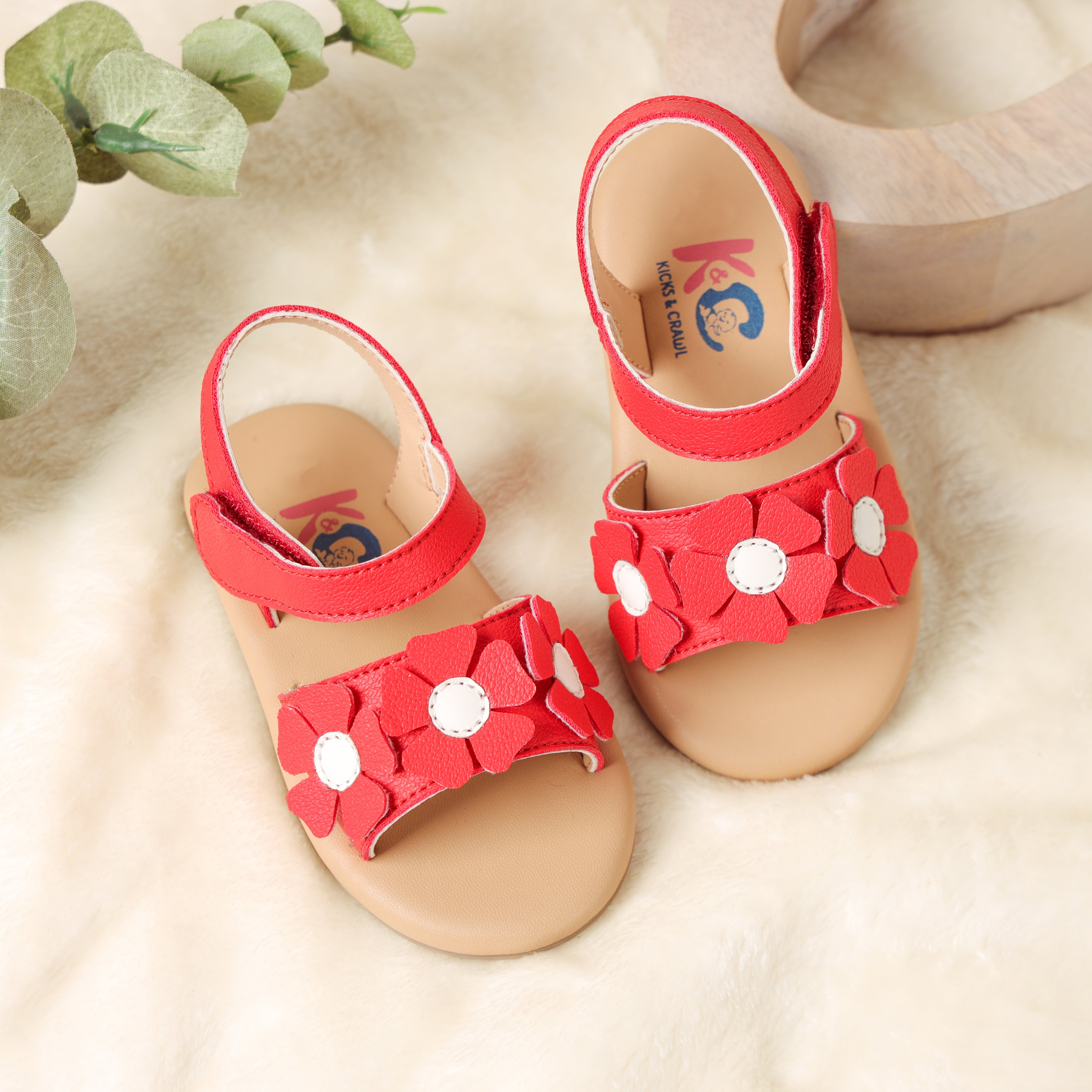 Red Petal Pretties Sandals