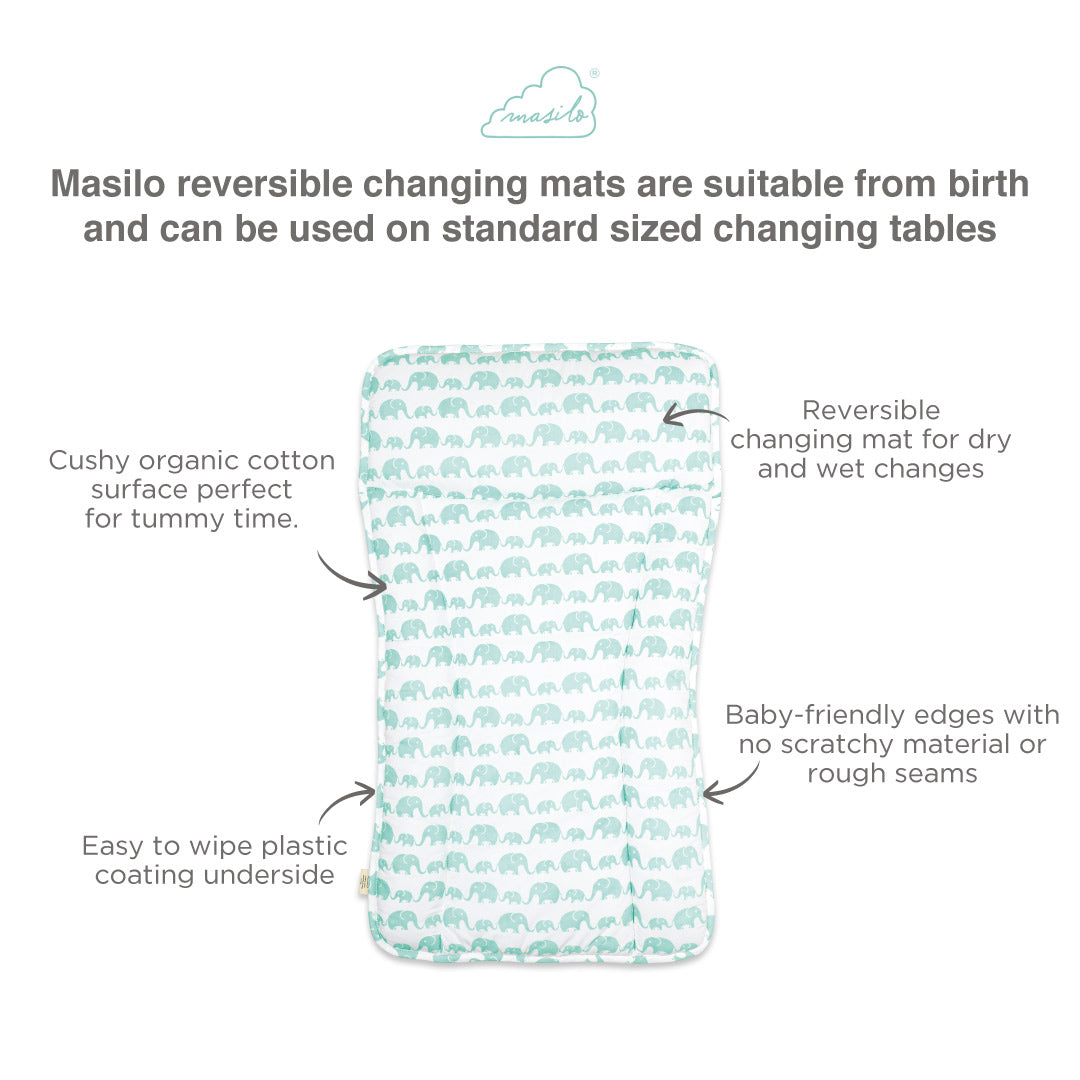 Masilo Changing Mattress Pad - Elephant Parade