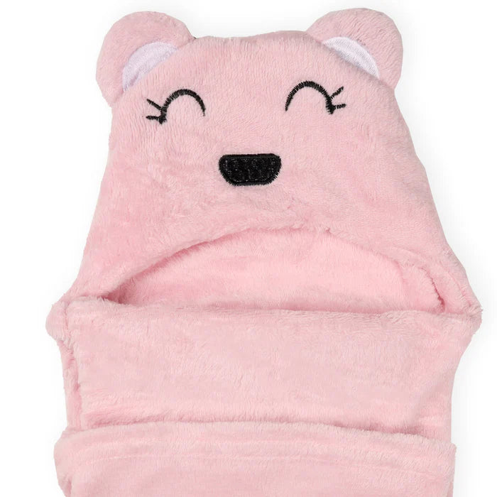 Bear Hooded Fur Blanket