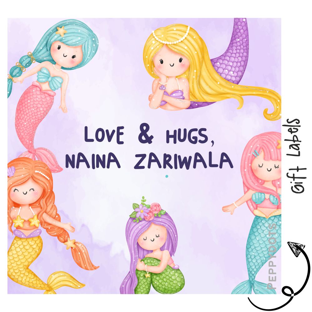 Gift Labels - Mermaid Friends