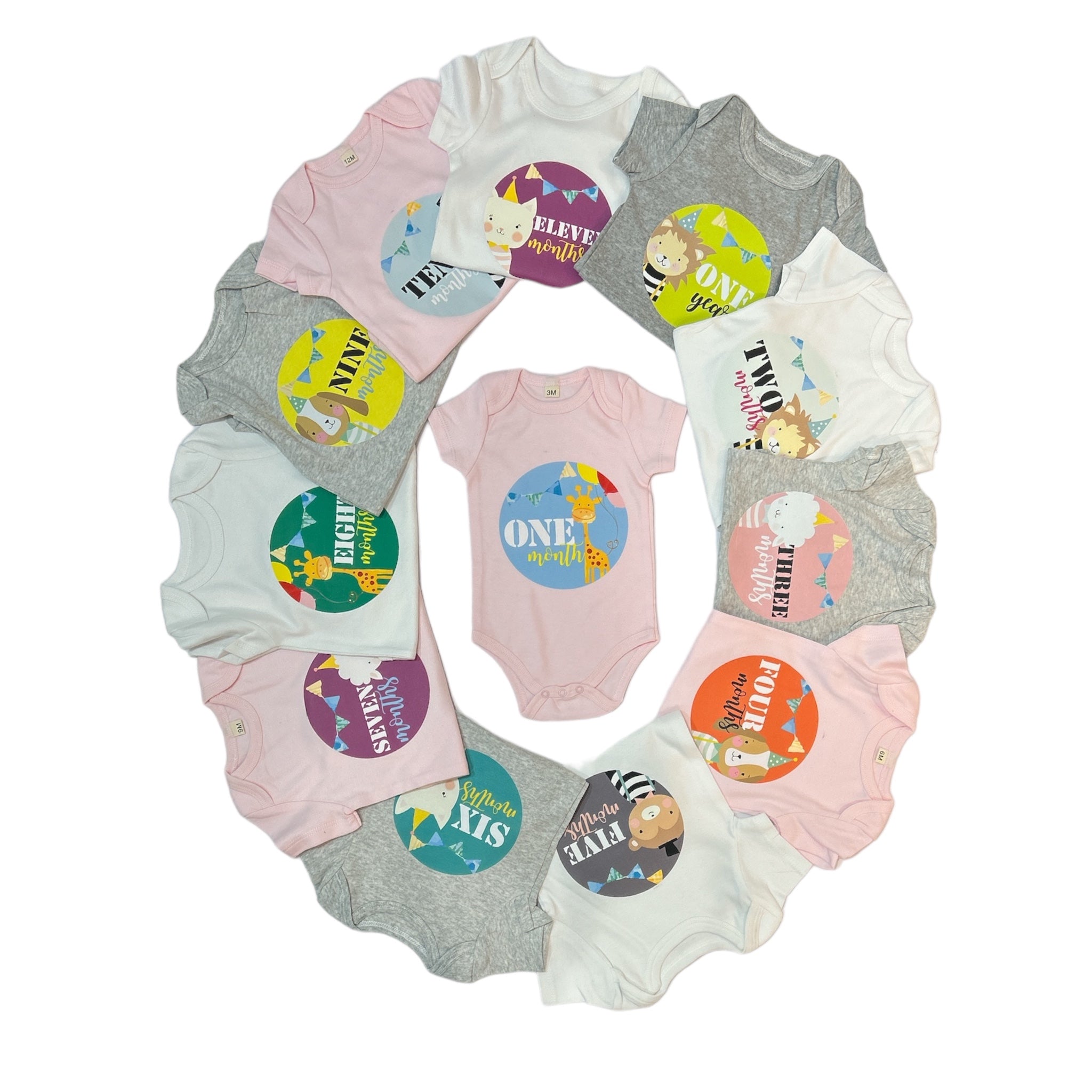 Milestone Memento Romper (Set of 12)